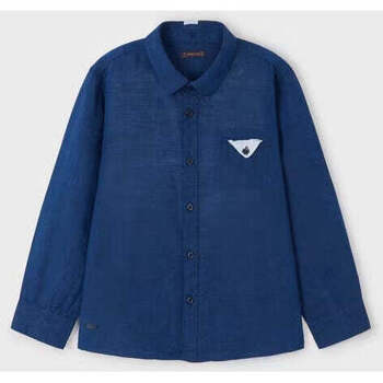 Textil Rapaz Camisas mangas comprida Mayoral 3122-68-3-17 Azul
