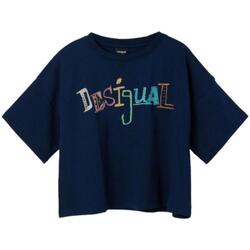 Textil Rapariga T-Shirt mangas curtas Desigual  Azul