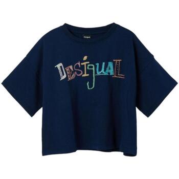 Textil Rapariga generous stretch Pull-over hoodie Desigual  Azul