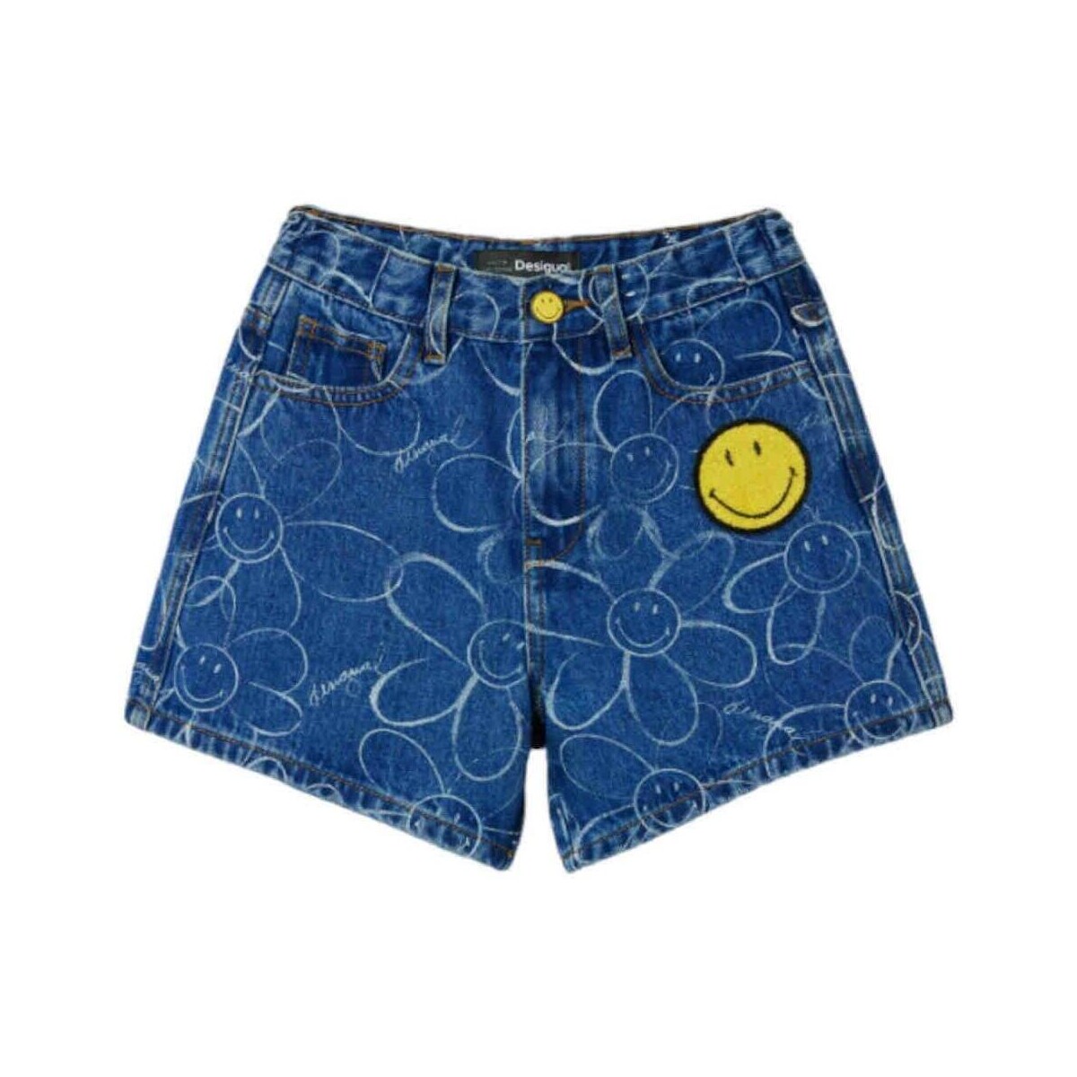Textil Rapariga Shorts / Bermudas Desigual  Azul