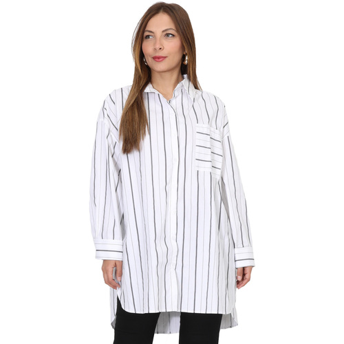 Textil Mulher camisas La Modeuse 70192_P163738 Branco