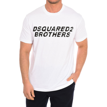 Textil Homem T-Shirt mangas curtas Dsquared S74GD0825-S22427-100 Branco