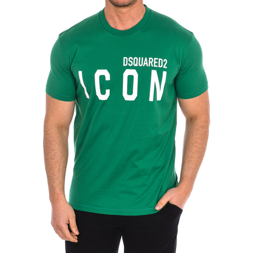 Textil Homem T Shirt S71gd1130 Dsquared S79GC0001-S23009-658 Verde