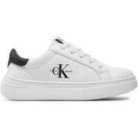 Sapatos Rapaz Sapatilhas de cano-alto Formallaque Calvin Klein Jeans V3X9-80876-1355 Branco