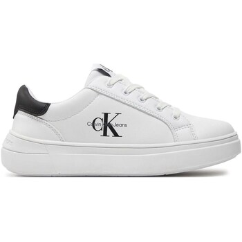 Sapatos Rapaz Sapatilhas de cano-alto Calvin Klein JEANS Star V3X9-80876-1355 Branco