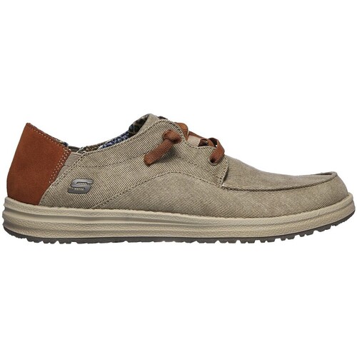 Sapatos Homem Sapatilhas Skechers ZAPATILLAS CASUAL CABALLERO  MELSON 210116 TAUPE Bege