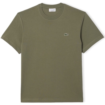 Textil Homem T-shirts e Pólos Lacoste T-Shirt Classic Fit - Vert Kaki Verde