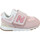 Sapatos Criança NEW BALANCE W991 Mi Runners 574 Velours Toile Enfant Crystal Rosa