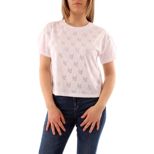 Textil Mulher T-shirts e Pólos Liu Jo MA4326J5904 Branco