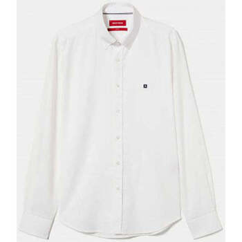 Textil Homem Camisas mangas comprida Bons baisers de LP004089-001-1-1 Branco