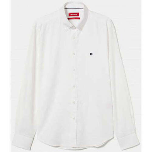 Textil Homem Camisas mangas comprida T-shirts e Pólos LP004089-001-1-1 Branco