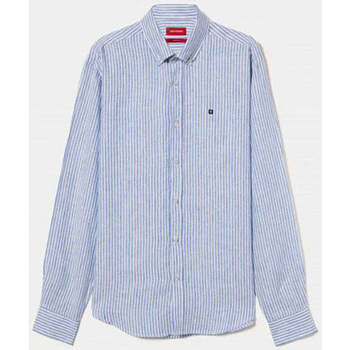 Textil Homem Camisas mangas comprida Bons baisers de LP004112-570-3-1 Azul