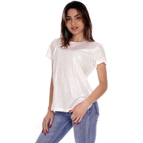 Textil Mulher T-shirts e Pólos Molly Bracken TS103CP-WHITE Branco