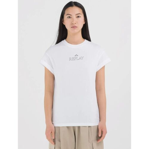 Textil Mulher T-shirts e Pólos Replay W3588 20994-001 Branco