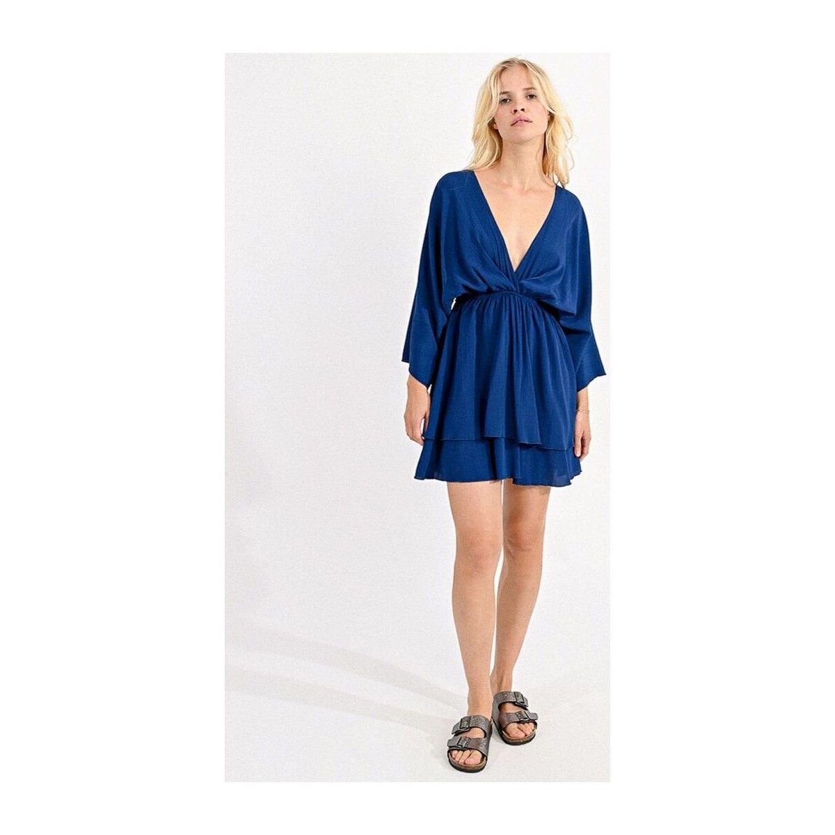 Textil Mulher Vestidos Molly Bracken T1728CCP-NAVY BLUE Azul