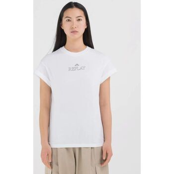 Textil Mulher T-shirts e Pólos Replay W3588 20994-001 Branco