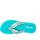 Sapatos Mulher Chinelos Brasileras Hibiscus Nudo Azul