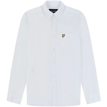 Textil Homem Camisas mangas comprida Fatos e gravatas LW2004V COTTON LINEN BD-626 WHITE Branco