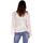 Textil Mulher camisolas Molly Bracken E1383CP-WHITE Branco
