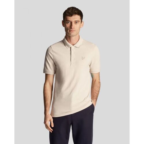 Textil Homem T-shirts e Pólos Nike mini swoosh print t-shirt in white SP400TON POLO SHIRT-W870 COVE Bege