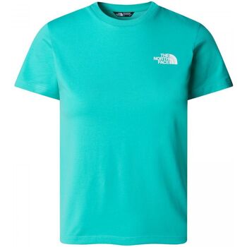 Textil Criança Victor & Hugo The North Face NF0A87T4 TEEN SS SIMPLE DOME TEE-PIN DOME turchese