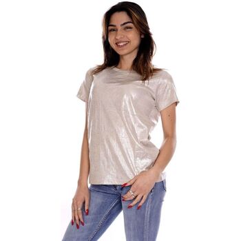 Textil Mulher T-shirts e Pólos Molly Bracken TS103CP-BEIGE Bege