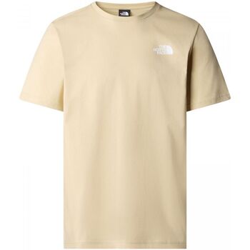 The North Face NF0A87NP M SS BOX NSE TEE-3X4 GRAVEL Bege