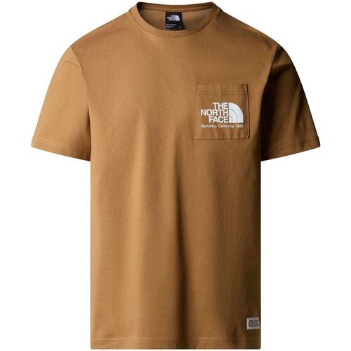 Textil Homem T-shirts e Pólos The North Face NF0A87U2 M BERKELEY-173 UTILITY BROWN Castanho