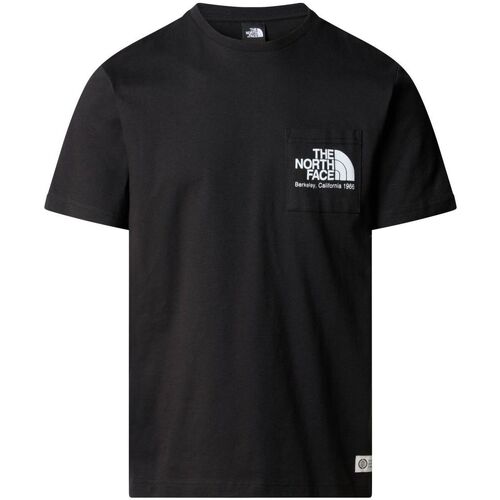Textil Homem T-shirts e Pólos The North Face NF0A87U2 M BERKELEY-JK3 BLACK Preto