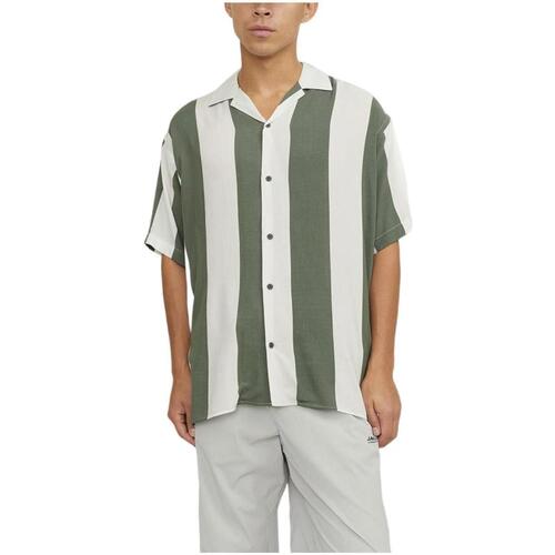 Textil Homem Camisas mangas comprida Jack & Jones  Verde