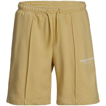 Textil Rapaz Shorts / Bermudas Jack & Jones 12254196 VESTERBRO SWEAT SHORTS-MOONBEAM Bege