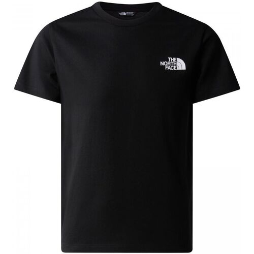 Textil Criança T-shirts e Pólos The North Face NF0A87T4 TEEN SS SIMPLE DOME TEE-JK3 BLACK Preto