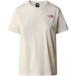 Textil Mulher T-shirts e Pólos The North Face NF0A87F0 W GRAPHIC TEE-QLI WHITE DUNE Branco