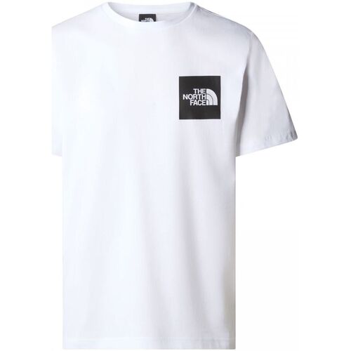 Textil Homem T-shirts e Pólos The North Face NF0A87ND M SS FINE TEE-FN4 WHITE Branco