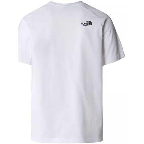Textil Homem T-shirts e Pólos The North Face NF0A87NJ M SS RAGLAN REDBOX TEE-ZI5 WHITE Branco