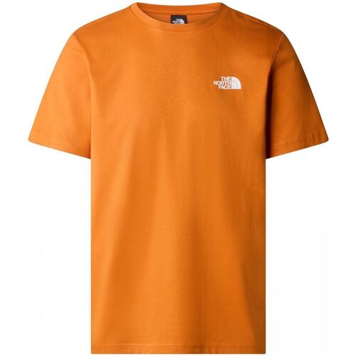 Textil Homem T-shirts e Pólos Apagar os critérios NF0A87NP M SS BOX NSE TEE-PCO ORANGE Laranja