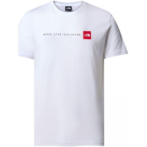 Textil Homem T-shirts e Pólos The North Face NF0A87NS M SS NSE TEE-FN4 WHITE Branco