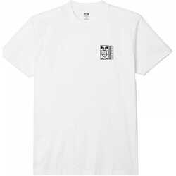 Textil Homem T-shirts e Pólos Obey icon split Branco