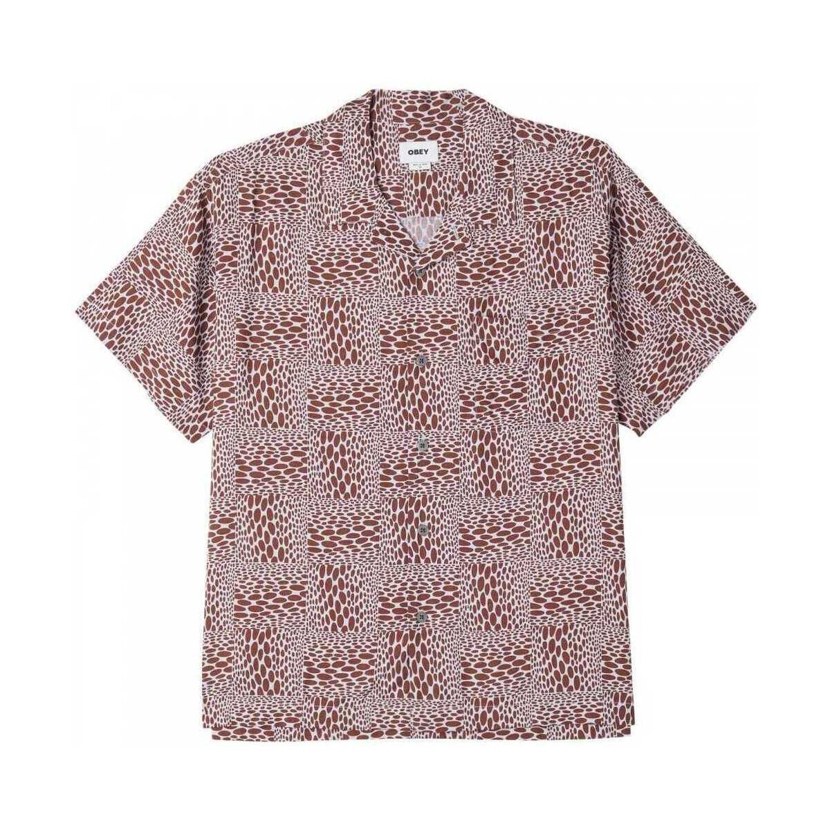 Textil Homem Camisas mangas comprida Obey Hobart woven Violeta