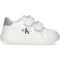 Sapatos Rapaz Sapatilhas de cano-alto Calvin Klein Jeans b403 femme taille 291 blanc V1X9-80853-1355 Branco