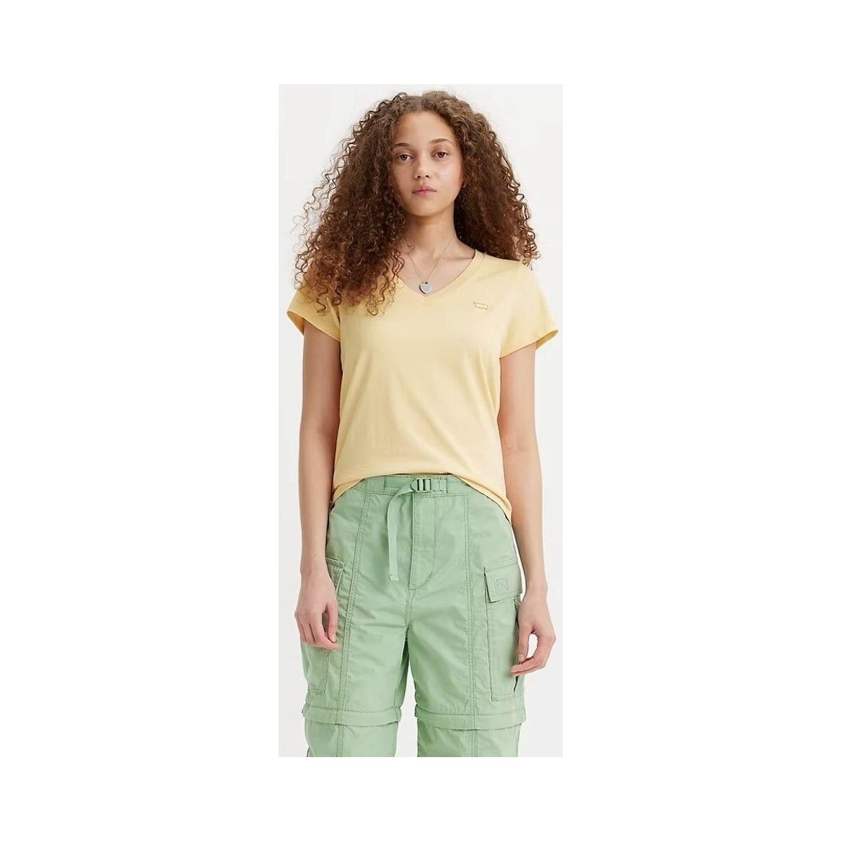 Textil Mulher T-shirts e Pólos Levi's 85341 0075 PERFECT VNECK Amarelo