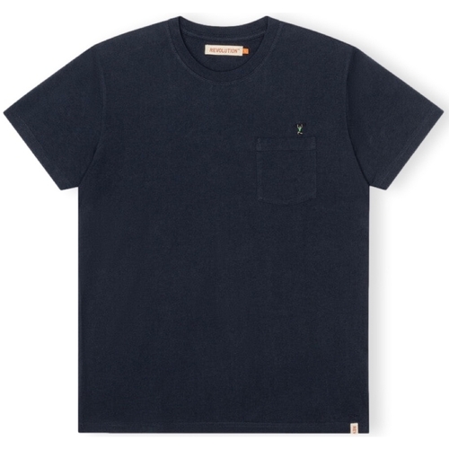 Textil Homem T-shirts e Pólos Revolution T-Shirt Regular 1341 WEI - Navy Azul