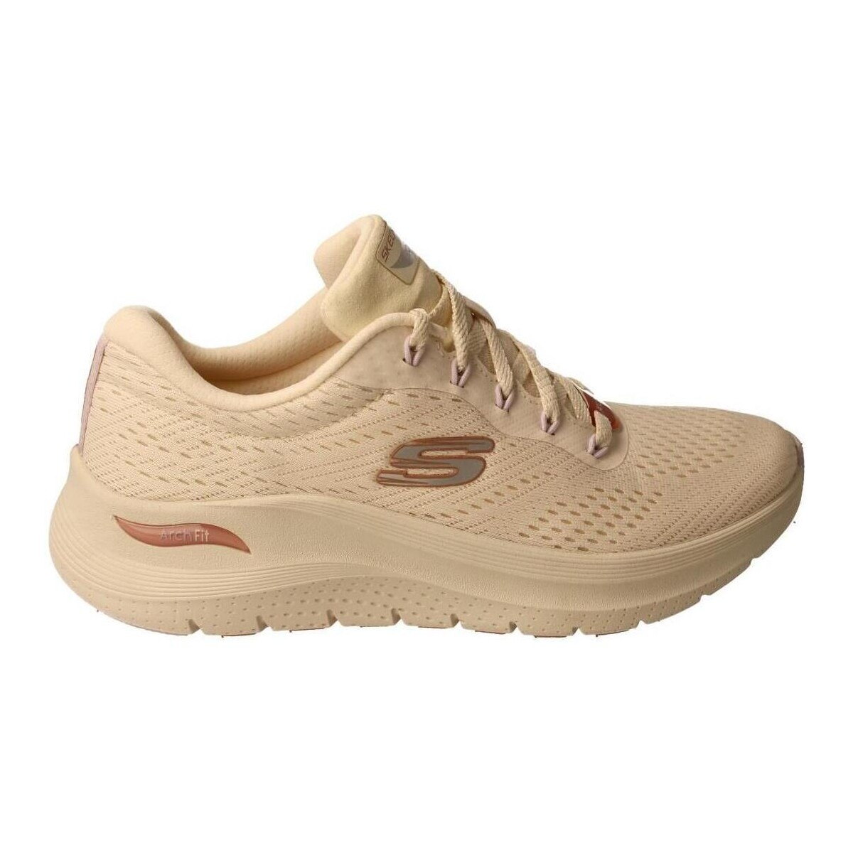 Sapatos Mulher Sapatilhas Skechers  Bege