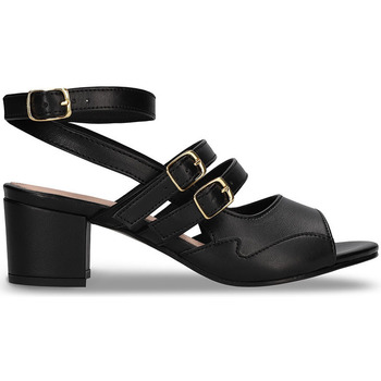 Sapatos Mulher Sapatos The shoe has an elastic strap and midfoot cage for extra support Devan_Black Preto