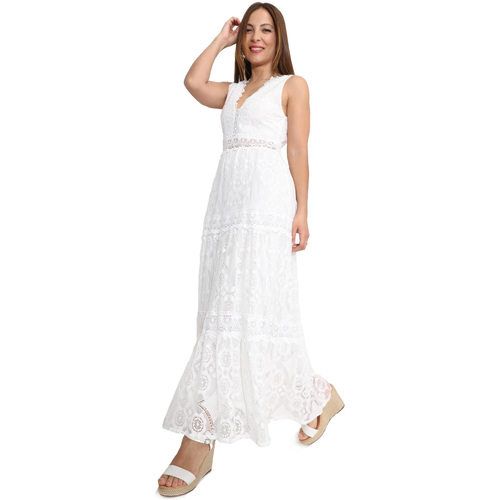 Textil Mulher Vestidos La Modeuse 70717_P164978 Branco