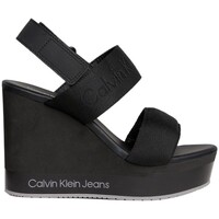 Calvin Klein high-waisted straight-leg jeans Grau