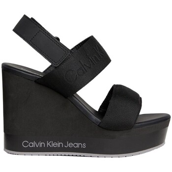 Sapatos Mulher Sandálias Calvin Klein JEANS wide-leg YW0YW01360 0GO Preto