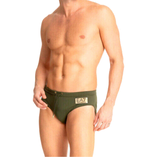 Textil Homem Fatos e shorts de banho Jersey Belted Midi Waisted DressA7 901023-4R716 Verde
