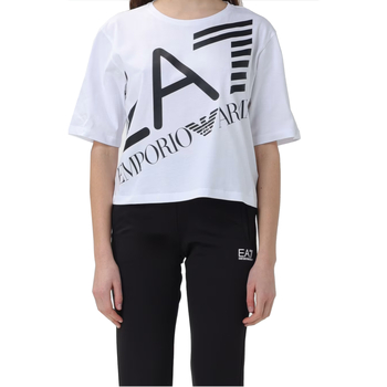 Textil Mulher T-Shirt mangas curtas Emporio Armani EA7 3DTT23-TJRQZ Branco