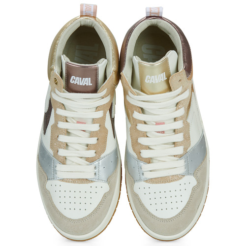 Caval MID SNAKE Branco / Ouro